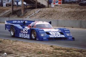 Gary teamed up with brother, Geoff and Derek Daly to win at Sebring with Nissan in 1991 (car pictured ar Laguna Seca) (c) Marshall Pruett