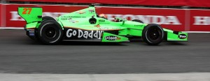 James Hinchcliffe on track at Honda Indy Toronto in the Andretti Autosport Dallara Chevy