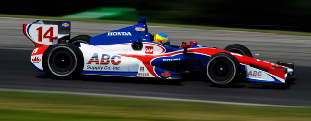 Mike Conway in the ABC Supply Dallara Honda at Mid Ohio. Conway sits in 19th in points for AJ Foyt Racing after Mid Ohio Mike Conway in the ABC Supply Dallara Honda at Mid Ohio. Conway sits in 19th in points for AJ Foyt Racing after Mid Ohio