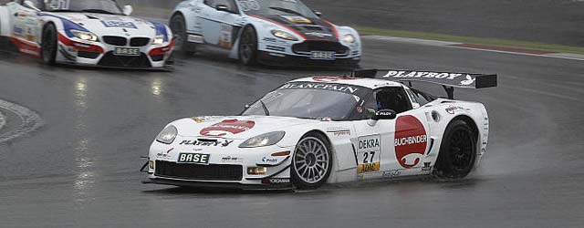 Andreas Wirth and Heinz-Harold Frentzen didn't have a good time at the Nurbrugring (Photo: ADAC GT Masters)