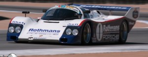 The famous Rothmans Porsche 962 was a feature at the Rolex Monterey Motorsports Reunion