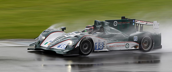 Brendon Hartley races the Murphy Oreca at a soggy Donington PHOTO : FREDERIC LE FLOC'H / DPPI