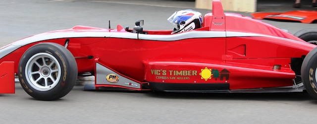 Arrie Maree in the Gilmour Dallara F304 at the team's test session held recently at Queensland Raceway