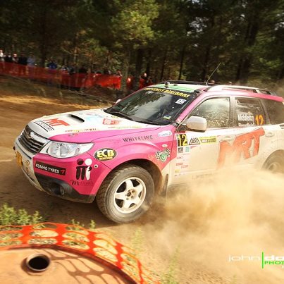 The MRT Subaru Forester had a strong showing in round 1 of the ARC after improvements were made to the car in the off season (photo JOHN DOUTCH)