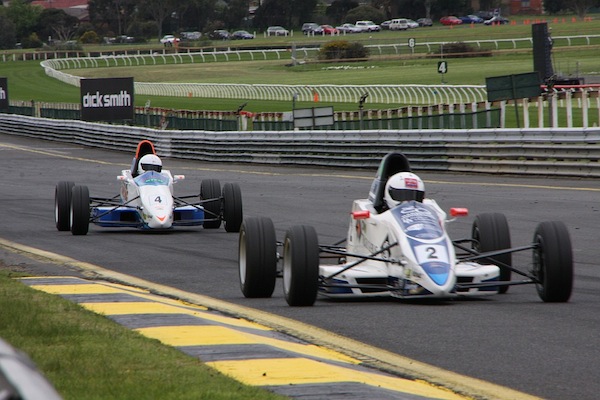 Venter (#4) competing at Sandown in the 2012 Formula Ford Championship (photo: Formula Ford Australia)