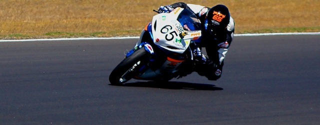Hudson Pitt chases down a competitor at Phillip Island earlier this year (Photo: Sam Tickell)