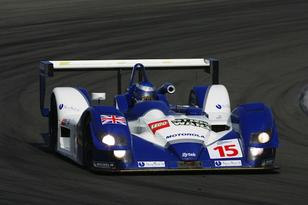 Tom Chilton drives the Zytek to victory at the 2005 Laguna Seca round of the ALMS, beating out the all dominating Audi machines (Photo courtesy of Zytek)