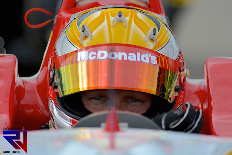Ben Gersekowski prepares for his race at Queensland Raceway - a race he would go onto win