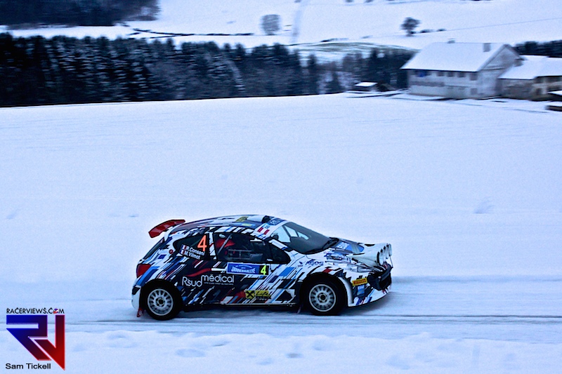 Robert Consani sits in second place in the Janner Rallye