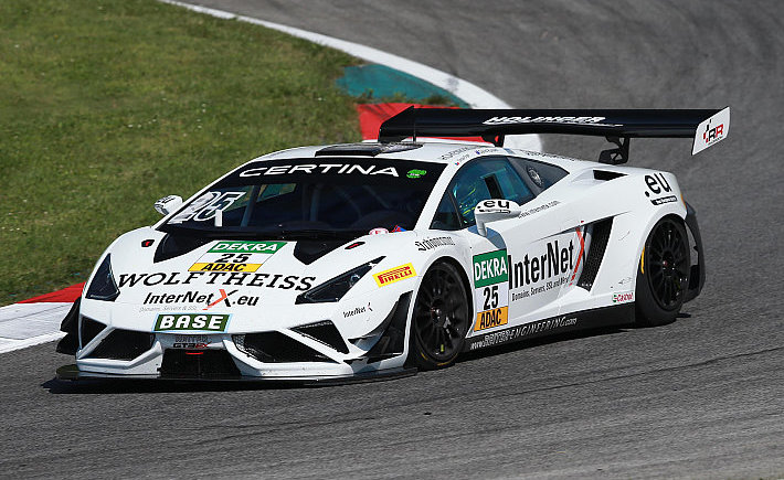 David Russell teamed up with Tomas Enge to take a win at the Red Bull Ring in the ADAC GT Masters