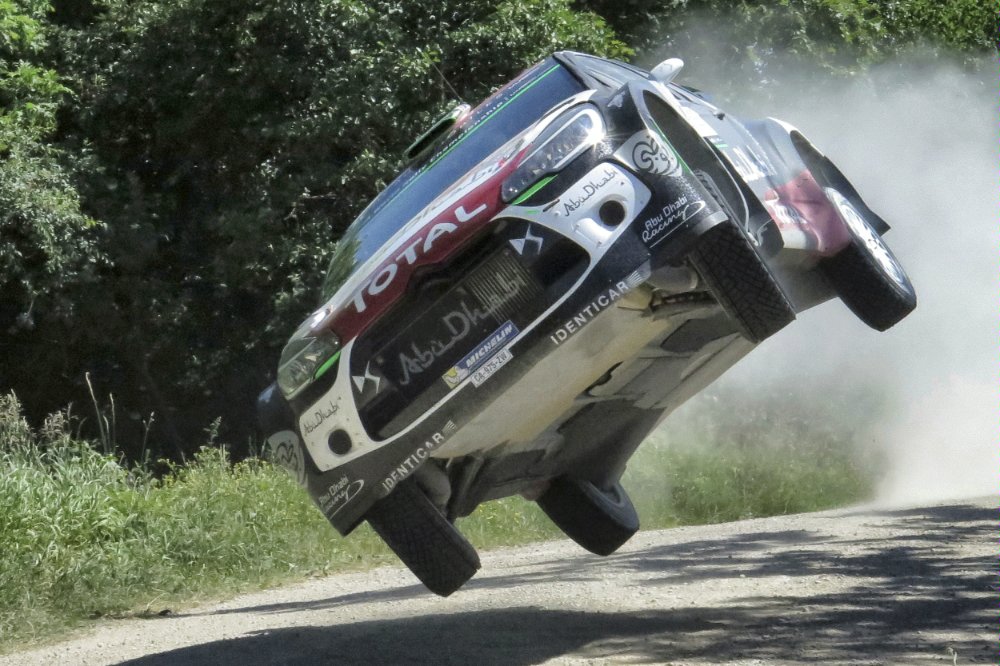Kris Meeke performs at FIA World Rally Championship 2015 Poland in Mikolajki, Poland on July 4, 2015 Photographer Credit @tWorld / Red Bull Content Pool